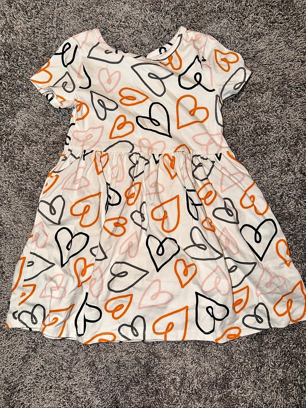 Cat & Jack Girls Heart Print Dress Size 5T